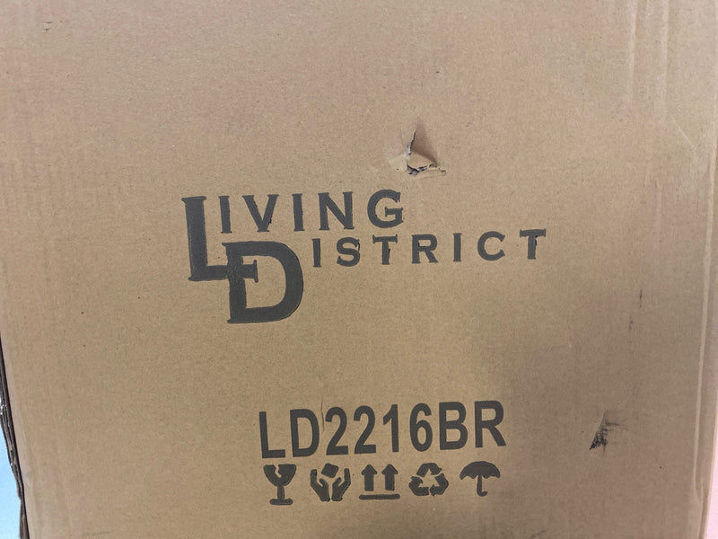 Living District LD2216BR Baxter 1 Light 14 inch Brass Pendant Ceiling Light