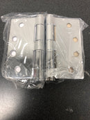 Deltana S44HD26 4" x 4" Square Corner Plain Bearing Mortise Hinge - Pair - Polished Chrome