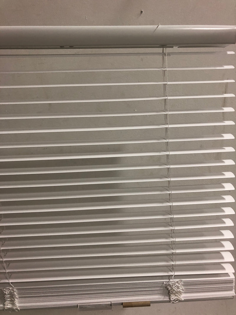 Unbranded 10793478351060 White Cordless Room Darkening Vinyl Mini Blinds with 1 in. Slats-20.5 in. W x 72 in. L (Actual Size 20 in. W x 72 in. L)