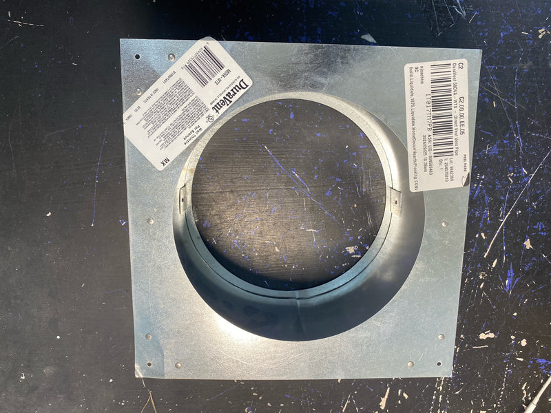 DuraVent 58DVA-WTS 5" Inner Diameter - DirectVent Pro Direct Vent Pipe - Double Wall - Small Wall Thimble - Galvanized