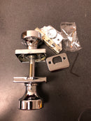 Kwikset 730PSKSQT-26 Polished Chrome Pismo Privacy Door Knob Set with Square Rose