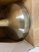 Hampton bay AF-1032R 1-Light Brushed Nickel Rustic Steel Hanging Barn Light Warehouse Pendant