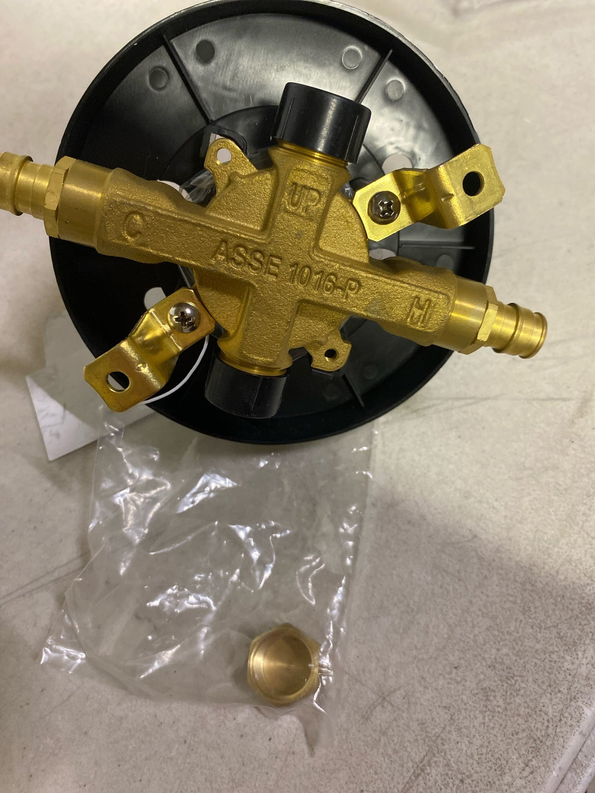 PROFLO PF4001WP 4001 Series Pressure Balanced Tub and Shower Faucet Valve with Stops PEX ASTM F1960 Uponor (Wirsbo) Connector - N/A