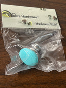 Lews Hardware 39-510 Mushroom Metal 1-1/4 Inch Diameter Multi-Colored Mushroom Cabinet Knob
