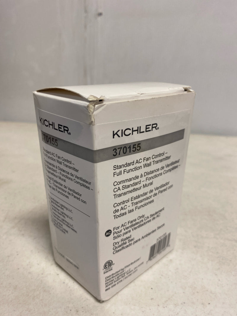 AC Standard Full Function Wall Remote Control, Modern, Slim Design, 3 Speed Settings, Breeze Mode, 370155