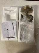 Kichler 44032NBR Winslow 1-Light Natural Brass Contemporary Kitchen Hanging Mini Pendant Light with Clear Seeded Glass