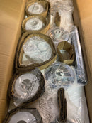 Kichler Hendrik 33.75" 4 Light Vanity Light with Satin Etched Cased Opal Chrome