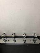 Progress Lighting P2709-15 Gather 4 Light Bathroom Vanity Light with Etched Glass Shades - 30" Wide - Polished Chrome