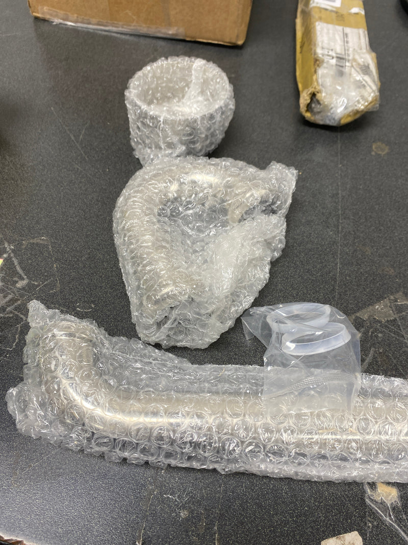 Signature Hardware SH362PN 1-1/4" P-Trap With High Box Flange - Polished Nickel