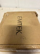 EMTEK Concealed Fastener Disk Rosette Passage Set with Matching Finish Round Knob - Choice of 7 Finishes - C5109ROUUS19 - Flat Black (US19)