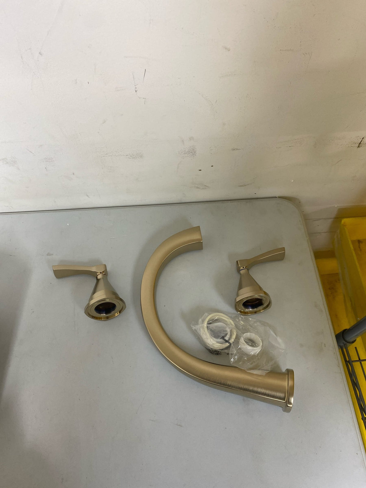 Delta T2777-CZ-PR Stryke Deck Mounted Roman Tub Filler with Arc Spout and Lever Handles - Lumicoat Champagne Bronze
