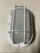 Private brand unbranded G19716-WH White LED Outdoor Bulkhead Light with CCT Color Switchable from 3000K, 4000K, 5000K