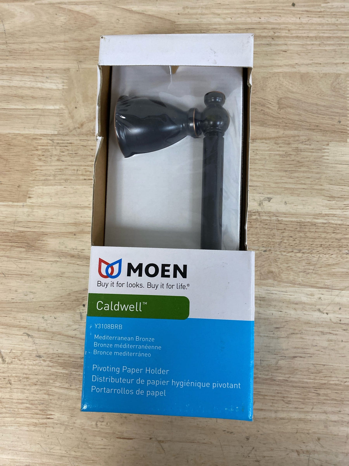 Moen Caldwell Mediterranean Bronze Wall Mount Toilet Paper Holder
