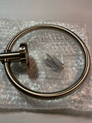 ICO Bath V67314 Lava 6-11/16" Wall Mounted Towel Ring - Brushed Nickel