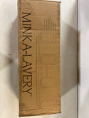 Minka Lavery 6104-66 Parsons Studio Vanity Bath Light, 4-Light, 400 Total Watts, 32.5-in H x 8.75-in W, Sand Coal Black