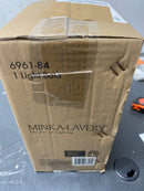 Minka Lavery 6961-84 Overland Park 1 Light 9" Tall Vantage Bathroom Sconce with Etched Glass Shade - Brushed Nickel