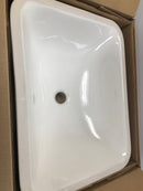 Kohler K-20000-96 Caxton Rectangle 20-1/4" Undermount Bathroom Sink with Overflow - Biscuit