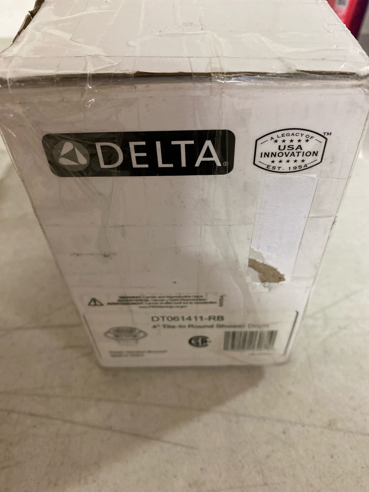 Delta DT061411-RB 4" Tile-In Round Shower Drain - Venetian Bronze