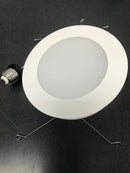 Commercial electric 91847 6 in. Selectable CCT Integrated LED Retrofit Ultra-Slim White Recessed Light Trim