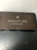 Signature Hardware 447942 Greyfield 1.2 GPM Single Hole Bathroom Faucet with Metal Lever Handle and Pop-Up Drain Assembly - Brushed Nickel