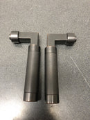 Baldwin L030112MR L030 Gramercy Knurled Pair of Door Levers without Rosettes from the Estate Collection - Venetian Bronze