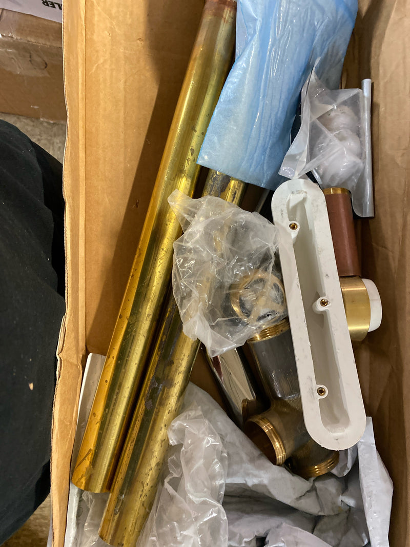 Kohler K-7271-2MB Clearflo 1-1/2" Toe-Tap Tub Drain Kit - with Brass Slotted Overflow - Vibrant Brushed Moderne Brass