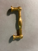 Belwith Keeler B076290-BGB Fuller 3-3/4" Center to Center Vintage Cabinet Handle / Drawer Pull - Brushed Golden Brass