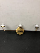 Lark 853453HB-CL Kline 23.75 in. 3-Light Heritage Brass Vanity Light