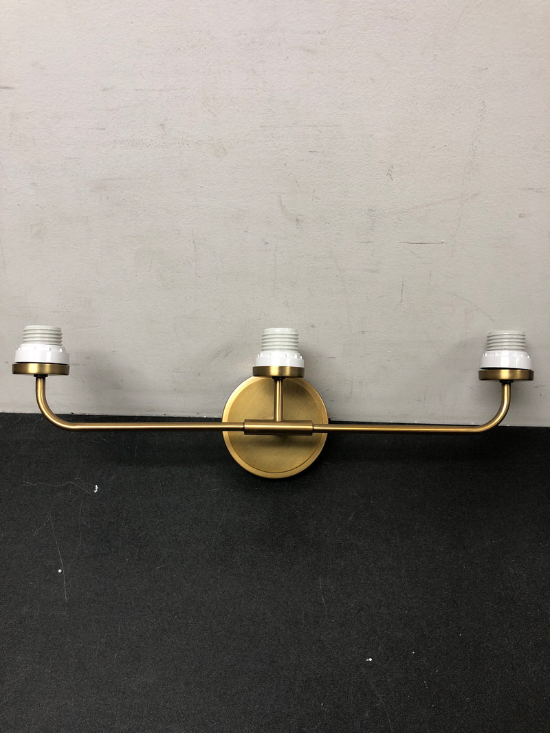 Lark 853453HB-CL Kline 23.75 in. 3-Light Heritage Brass Vanity Light