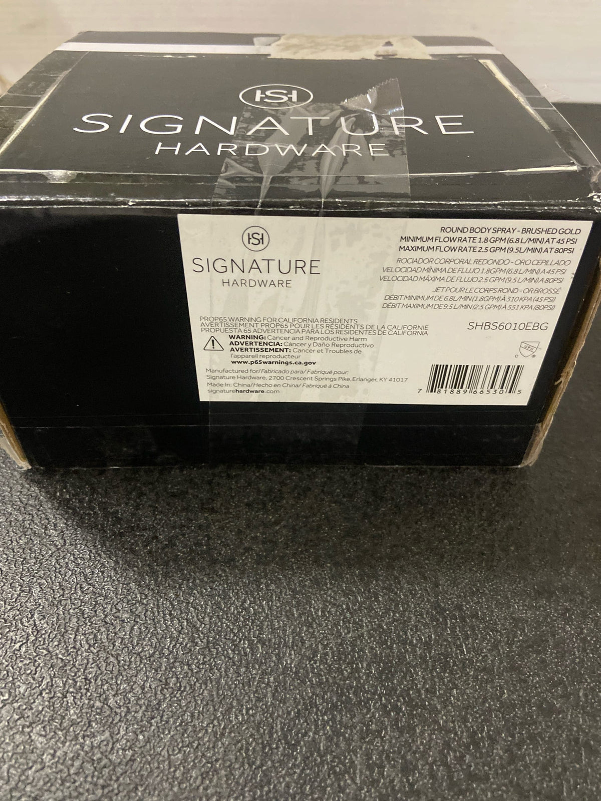 Signature Hardware 476938 4-3/4" Wide Round Flush-Mount Brass Body Spray with Rubber Spray Nozzles