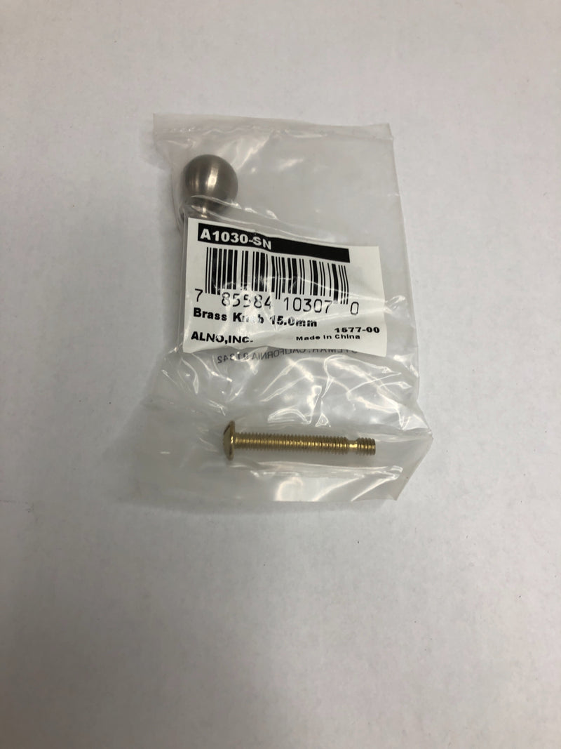 Alno A1030-SN Knobs 5/8 Inch Round Cabinet Knob - Satin Nickel