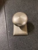 Providence Door Set with Round Brass Knobs Double Dummy in Antique Pewter. Doorsets.