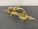 Signature Hardware 325394 8-3/4" x 2-7/8" Solid Brass Cascade Door Knocker - Polished Brass