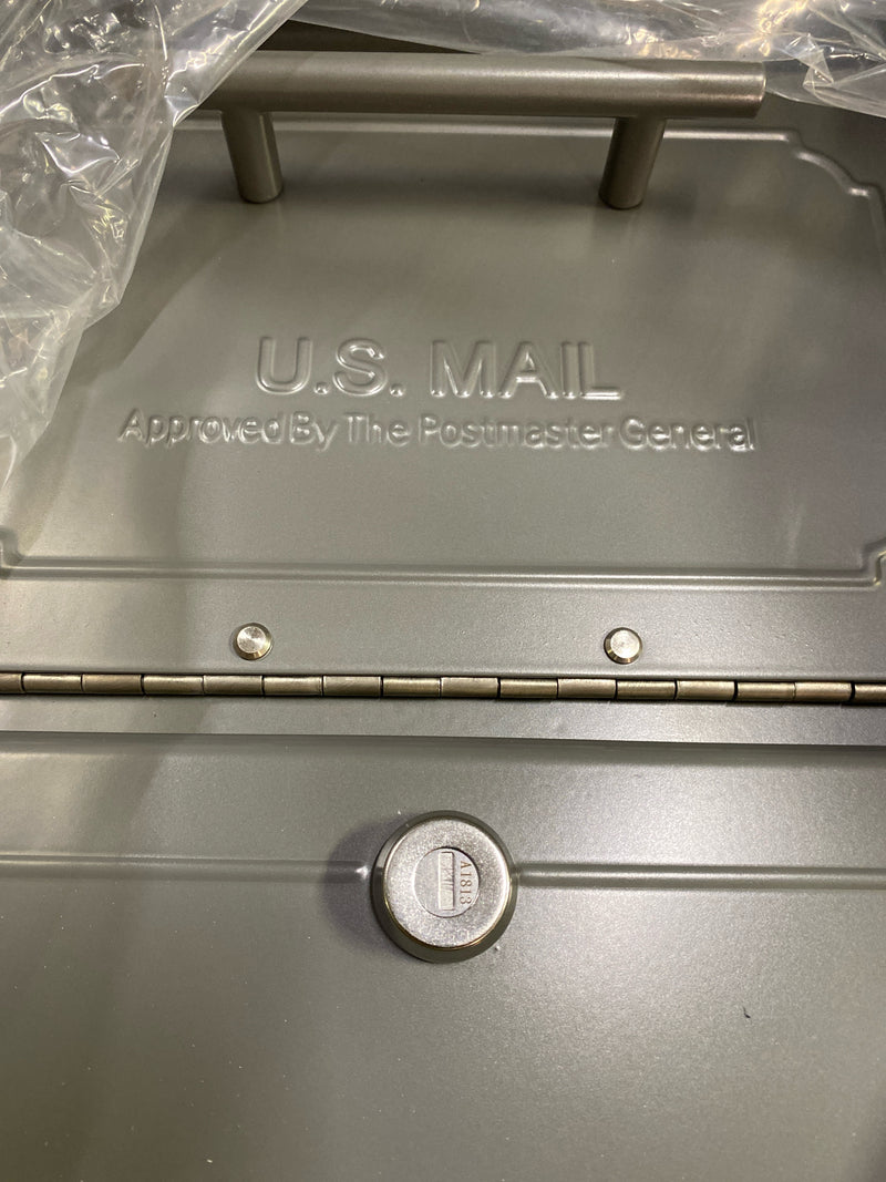 Architectural Mailboxes 6200Z-10 Oasis Classic Locking Post Mount Mailbox, 18"D x 11.5"W x 14"H ,Graphite Bronze