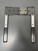 Knape and Vogt KV8071PEZEB14 14 Inch 3/4 Extension Ball Bearing Cabinet Door Pivot Slide with 30 Pound Weight Capacity - Pair - Black