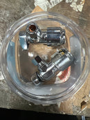 Sharkbite UR23036J4 Max 1/2 in. Push-to-Connect x 3/8 in. OD Compression Chrome-Plated Brass Quarter-Turn Angle Stop Valve (4-Pack)