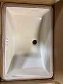 PROFLO PF1812U Norris 21" Rectangular Vitreous China Undermount Bathroom Sink with Overflow - Biscuit