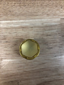 Belwith Keeler B076304GF-BGB Chrysalis 1-3/16 Inch Modern Glam Cut Glass Geometric Cabinet Knob / Drawer Knob with Wire Wrap Inspired Accent - Brushed Golden Brass With Frosted Glass