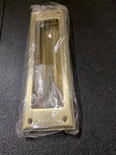 Baldwin 0015.044 Magazine Sized Spring Tension Brass Letter Box Plate - PVD Satin Brass