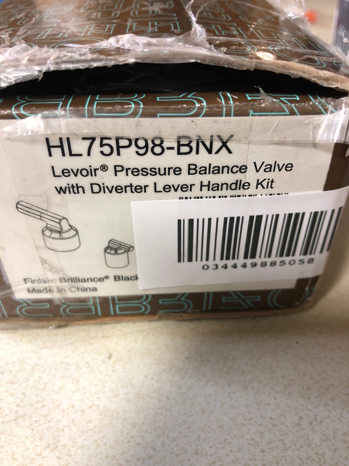 44029733109986 Brizo - Levoir Pressure Balance Valve with Integrated Diverter Trim Lever Handle Kit