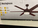 Westinghouse 74002B00 Cayuga 60" 6 Blade Smart LED Indoor Ceiling Fan with Remote Control - Black / Bronze - Black / Bronze