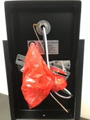 Hampton bay 44772 Hurley 19.25 in. Matte Black Farmhouse Outdoor 1-Light Wall Sconce with Clear Glass Shade