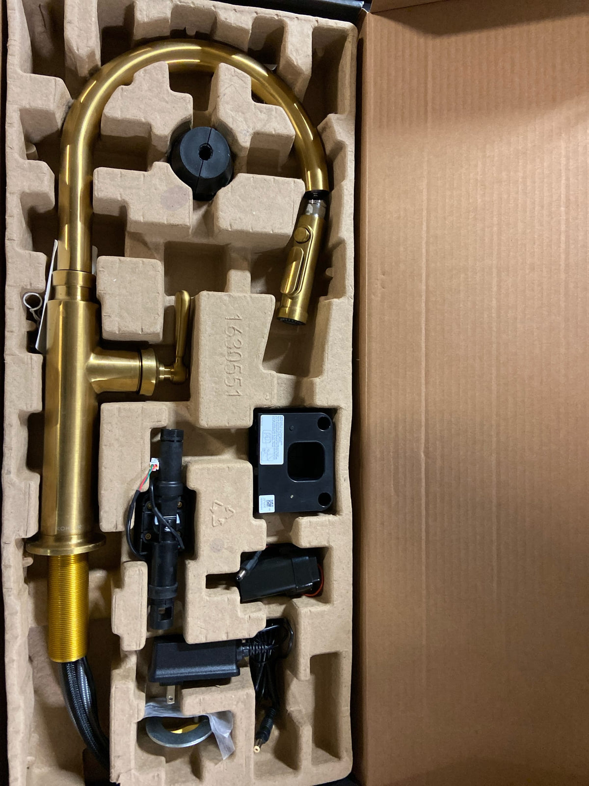 Kohler 28358-RT2-2MB Edalyn Touchless Pull Down Sprayer Kitchen Faucet With Three-Function Sprayhead In Vibrant Brushed Moderne Brass
