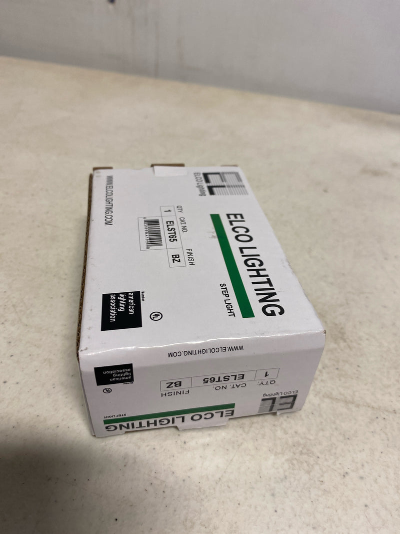 Elco Lighting ELST65BZ 120V LED Mini Step Light with Louvered Faceplate