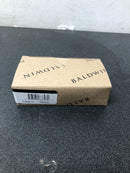 Baldwin 4620055BIN Edge Pull 2 Inch Center to Center Finger Cabinet Pull from the Estate Collection - Lifetime Polished Nickel