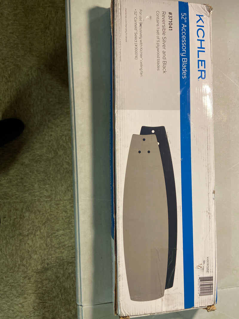 Kichler 371041 Canfield Select Set of (5) 21" Reversible Blades - Black