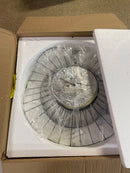 Golden lighting 9136-FM24 NB-OP Elena 24 in. Natural Black Flush Mount