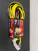 Husky 23025HY VividFlex 25 ft. 14/3 Heavy Duty Indoor/Outdoor Extension Cord with Lighted End, Yellow