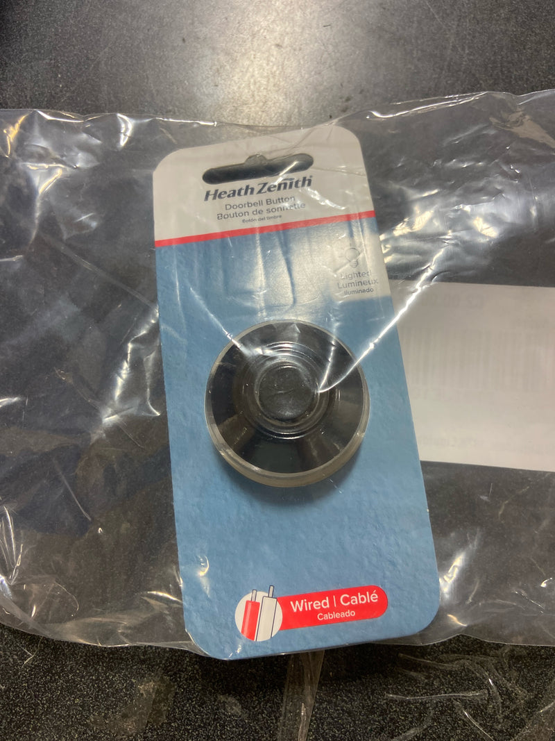 PUSHBUTN DOORBELL WR BLK (Pack of 1)