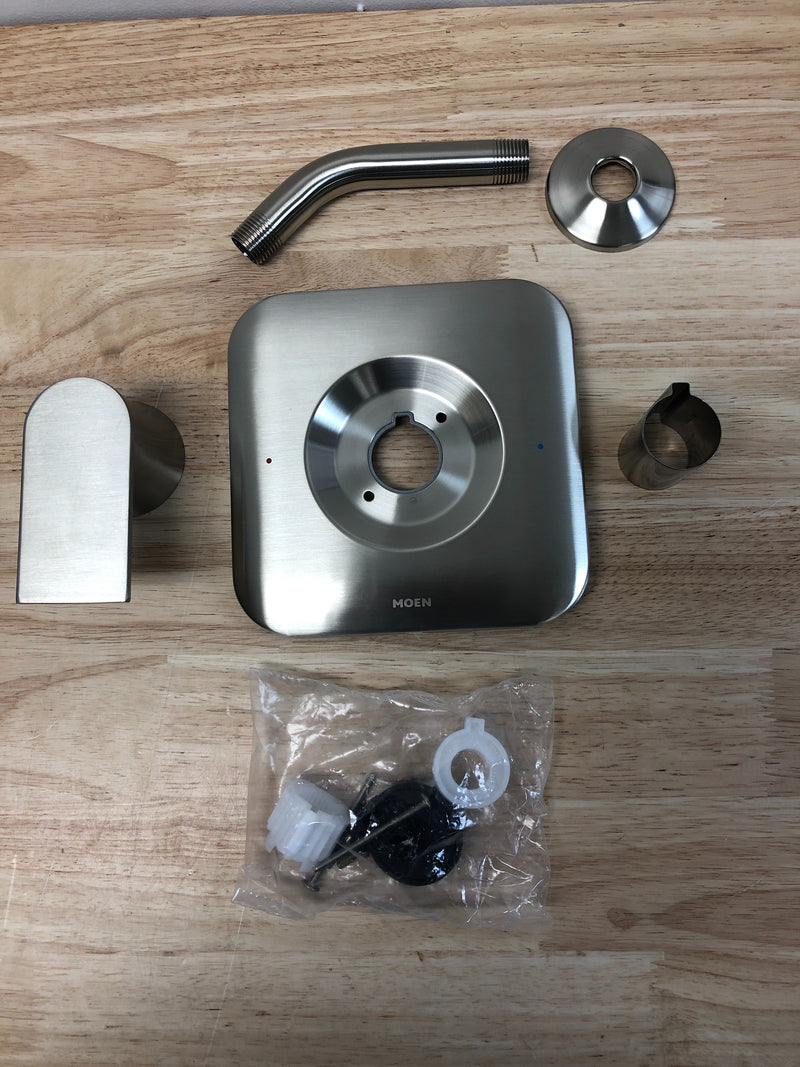 Moen T2472NHBN Genta LX Pressure Balanced Shower Trim Only - Less Shower Head and Valve - Brushed Nickel